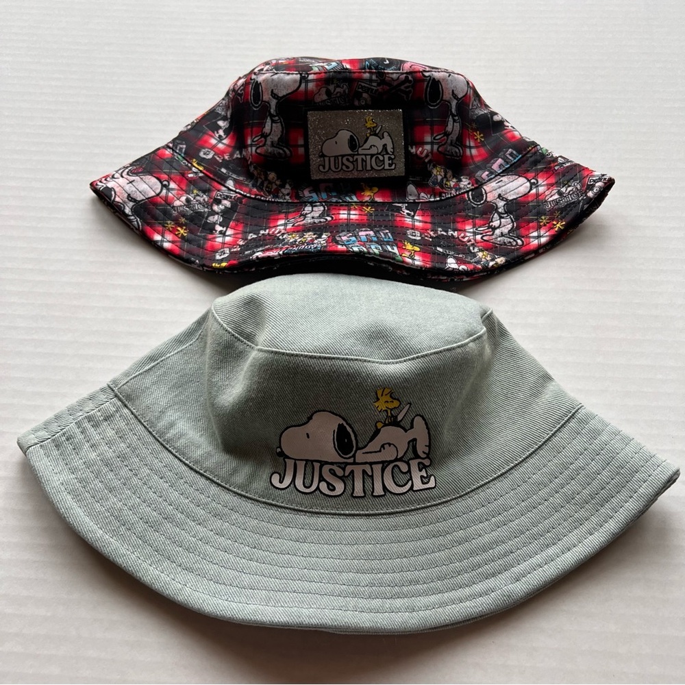 2 Snoopy Justice Kids Bucket Hats